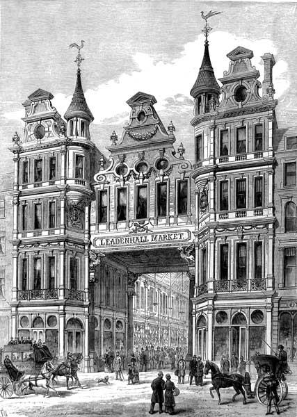 Leadenhall Market entrance 1881