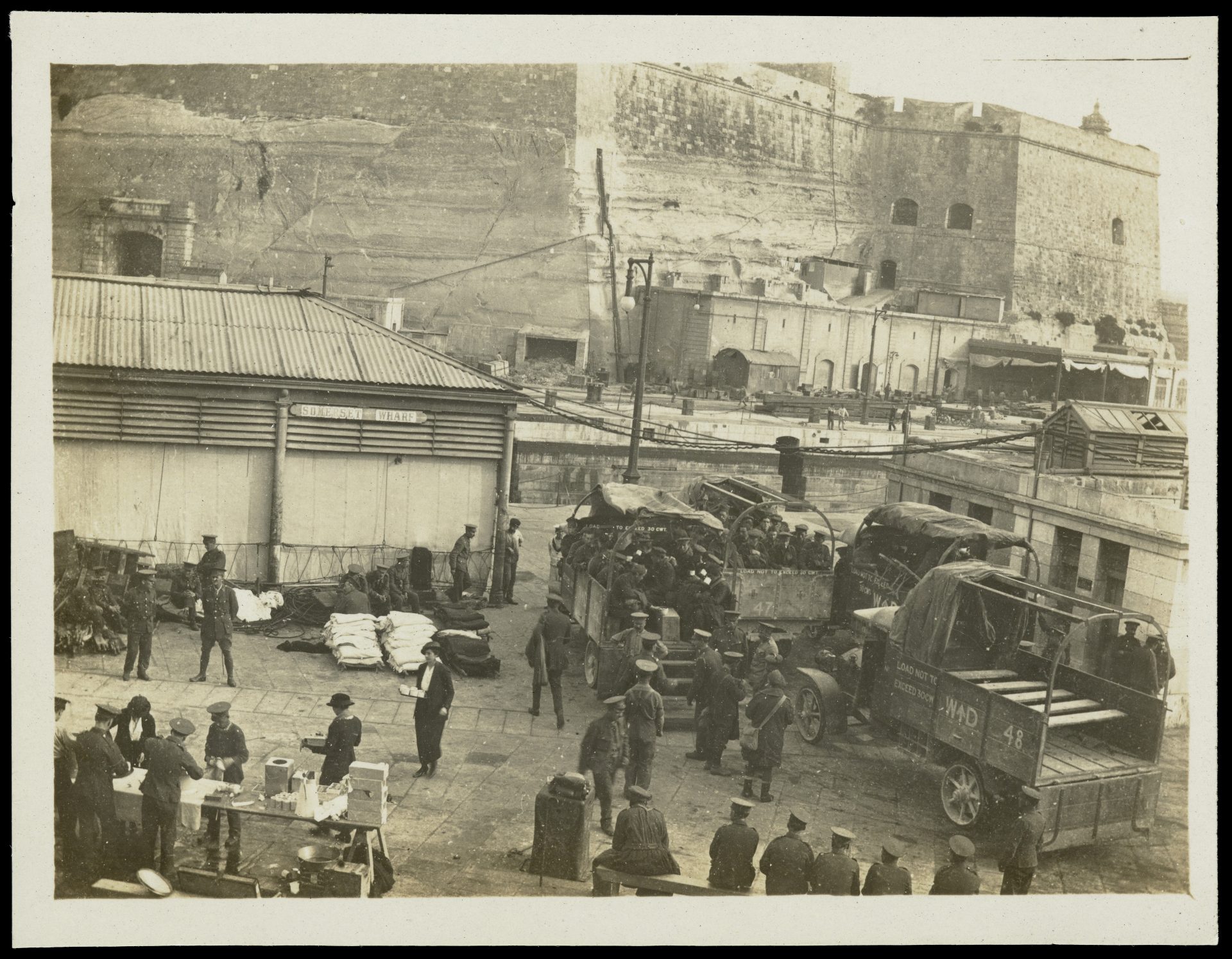 World War One wagons for disembarkation in Malta
